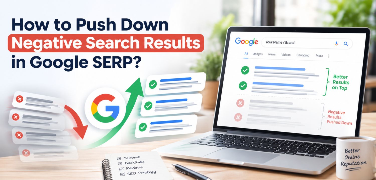 How to push down negative search result in google