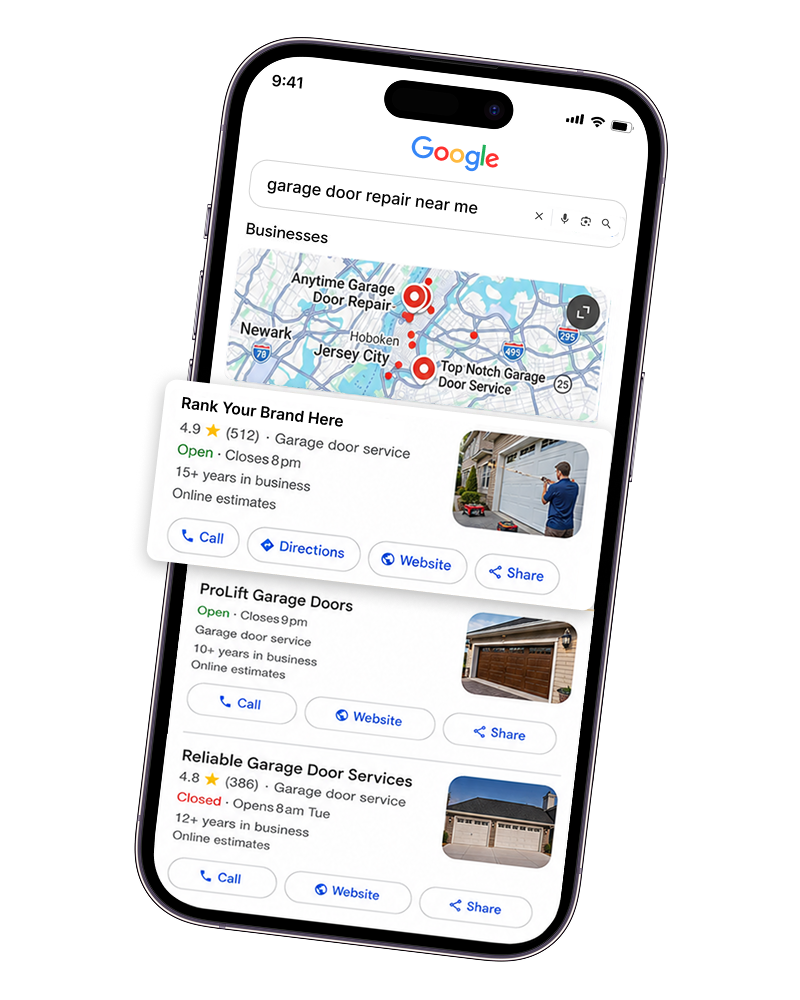 garage door seo​